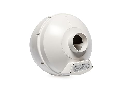 Festa AMG Eagle Radon Fan - Quiet and Energy Efficient 241 CFM Radon Mitigation System Inline Fan - 3" Electric Waterproof Inline Duct - Made with Sturdy Glass Reinforced Poly-Resin – White