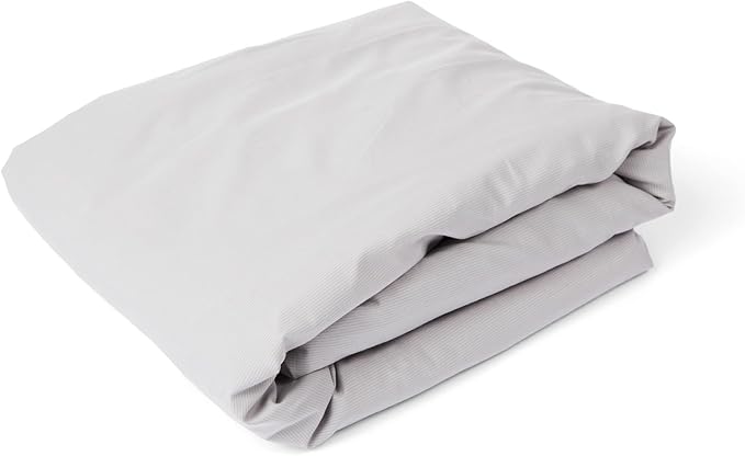 Grounding Sheet Full,10% Sterling Silver Fibers, 90% Cotton, Earthing Sheet, 400 Thread-Count Luxurious Feel, 15" Deep Fitted Sheet (Light Grey, Full)