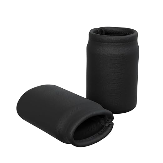 Strive Finger Sleeve Ice Pack Wrap, Hot & Cold Therapy Wrap for Soothing Relief and Support, Flexible Compression for Comfortable Healing, Perfect for Finger Pain and Injury Recovery, Black, 5-Pack