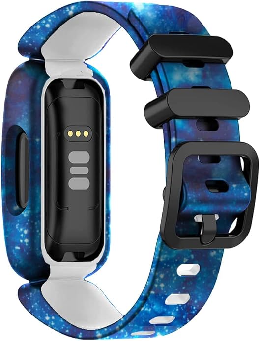 FitTurn Cute Pattern bands Compatible with Fitbit Ace 3 Activity Tracker, Replacement Adjustable Silicone Sport Strap Wristbands Accessories for Ace 3 Tracker