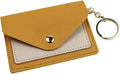 Birth Control Pill Case/Wallet PU Leather Medicine Holder Keychain Envelope Purse(Yellow)