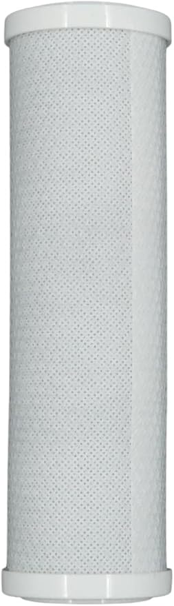 IPW Industries Inc. 2-Pack 5 Micron Carbon Block Water Filter - 10" x 2.5" Carbon Block Filter Cartridge Replacements for Crystal Quest CQE-RC-04000