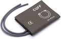 Blood Pressure Cuff with Dual Tubes for Large Adult 34-43 cm, Reusable PU Brown Replacement Blood Pressure Cuff, No BP Connector
