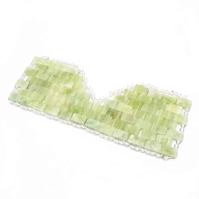 Natural Jade Eye Mask Anti-Aging Facial Sleeping Eye Mask Hot or Cold Therapy Blindfold for Puffy Eyes, eye masks for dark circles and puffiness Massage Tool