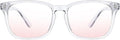 TIJN Blue Light Blocking Glasses for Women Men Clear Frame Square Nerd Eyeglasses Anti Blue Ray Computer Screen Glasses