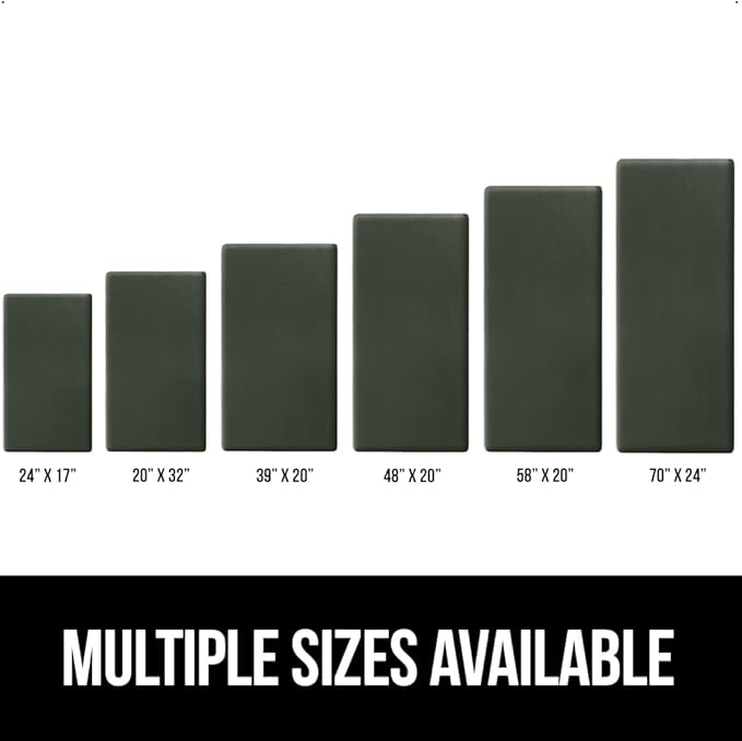 GORILLA GRIP Comfortable Cushioned Kitchen Mats for Floor, Waterproof and Stain Resistant Soft Top, 3/4 Inch Thick Ergonomic Standing Desk Anti Fatigue Mat, Foam Supports Feet, 20x32, Hunter Green