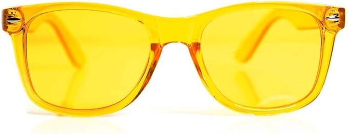 GloFX Yellow Color Therapy Glasses for Light Therapy and Mood Boosting, Chromotherapy