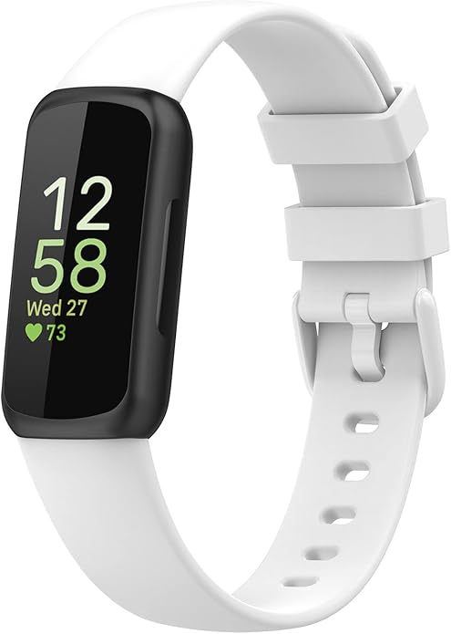 FitTurn 10 Pack Compatible with Fitbit Inspire 3 Bands Replacement Colorful Silicone Wristband Adjustable Accessory Strap for Fitbit Inspire 3 Health & Fitness Tracker Women Men (S & L Size selection)