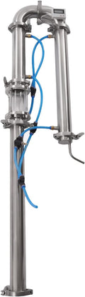 Tubular Distillation Tower with Sight Glass, 2'' Domestic Brewing Equipment Distiller Stainless Steel Still Reflux Column for 13-26 Gallon Fermenter Capacity