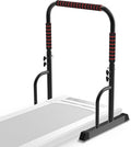Adjustable Walking Pad Handle only, 19.7 inch Wide, 46 inch Max Height, Black/Red