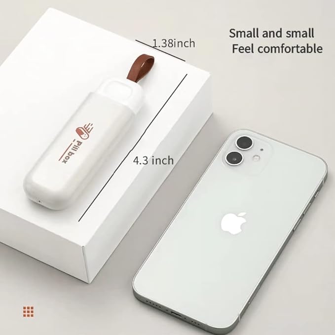 Daily Pill Organizer, MUQINGWAN Pill Box and Easy to Carry Convenient Pill. Vitamins. Fish Oil. Calcium Tablets. Supplement The Pill Tissue