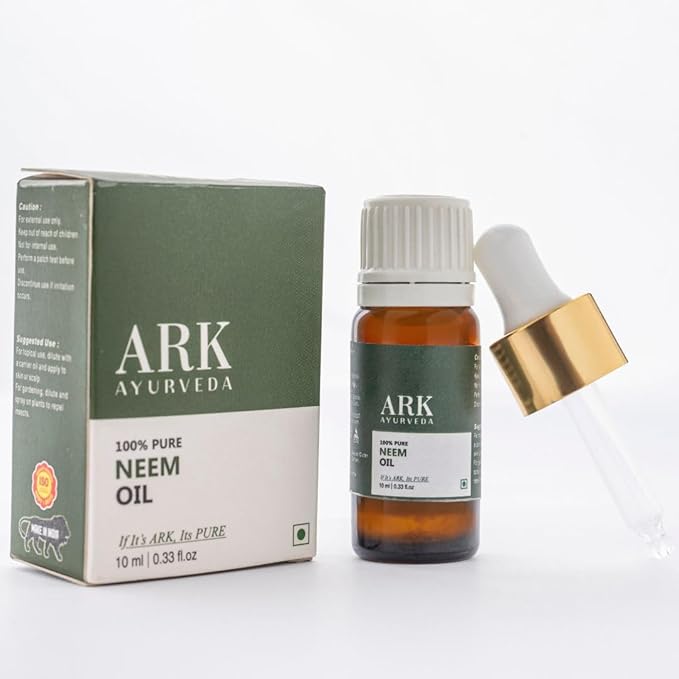 100% Pure Essential Oil | Premium Grade | Made in India (0.33 Fl Oz | 10 ML, Neem)