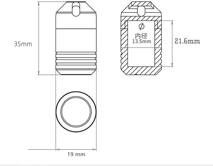 Titanium Keychain Pill Holder Mini Daily Pill Box Pendant Container Waterproof Metal Case Bottle Portable Organizer (Ti)