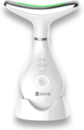VIMINTO ® 3-in-1 Face Massager – Facial Massager Tool with Soothing Heat, Vibration, and Smart Touch – Red, Blue & Green Light Modes for Relaxation and Radiance – Compact & Portable - White