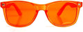 GloFX Orange Color Therapy Glasses for Chakra Healing, Chromotherapy, and Mood - Supports Feelings of Happiness, Social Confidence and Joy
