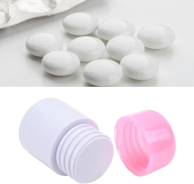 4 in 1 Tablet Crusher Cutter Splitter Grinder, Multifunctional Pill Breaker Slicer Chopper Divider, Travel Pill Cutter with Cup, 4 Layers Stainless Steel Blade Portable Drug Box Container