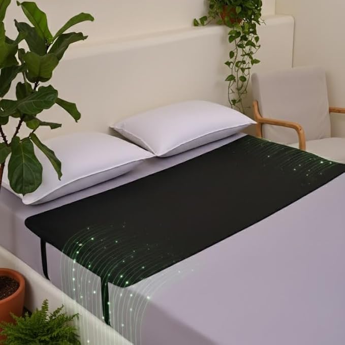 Grounding Mat for Bed Sleep & Deep Relaxation - Premium Grounding Pad Kit - Grounding PU Mat for Natural Energy Balance, Stress Support & Wellness