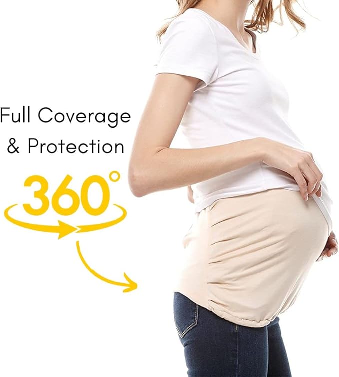 Radia Smart EMF Protective Pregnancy Belly Band, 5G Blocker Shielding Maternity Black
