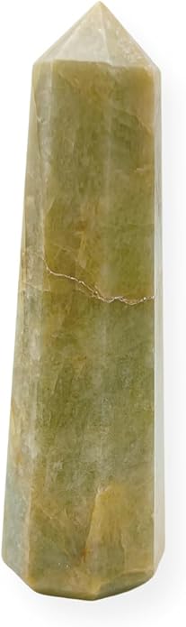 WholesaleGemShop 3 Inch Gemstones Obelisk Tower Jumbo Facet Aura Rock Crystal Natural Polished Earth Wand Spirit