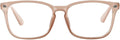 TIJN Blue Light Blocking Glasses for Women Men Clear Frame Square Nerd Eyeglasses Anti Blue Ray Computer Screen Glasses