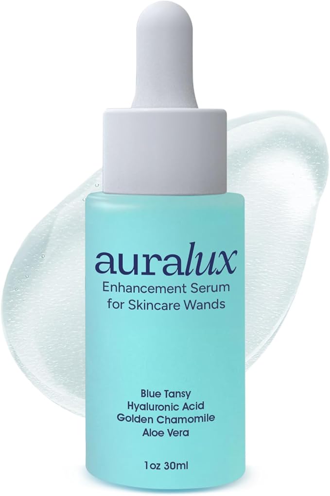 Red Light Therapy Activation Serum for Face and Neck - for Facial Wand, Red Light Therapy & Microcurrent Facial Device - Natural Formula - Blue Tansy, Hyaluronic Acid, Golden Chamomile, Aloe Vera