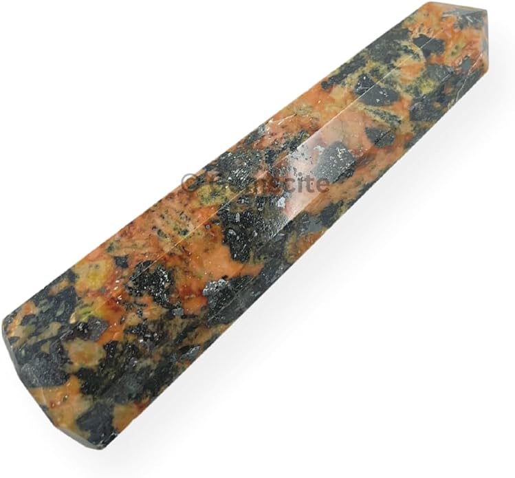 WholesaleGemShop 3 Inch Gemstones Obelisk Tower Jumbo Facet Aura Rock Crystal Natural Polished Earth Wand Spirit