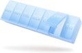 Barhon Large Weekly Pill Organizer, Big Vitamin Organizer Case for 7 Day, Travel Medicine Pill Box to Hold Various Supplements and Fish Oil, Sky Blue