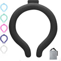 Cooling Neck Wrap with Insulated Bag, Reusable Ice Neck Ring & Body Cooler for Summer Heat, Wearable Cooling Tube Maintains 18°C/64°F for Outdoor, Sports, Travel (Black)