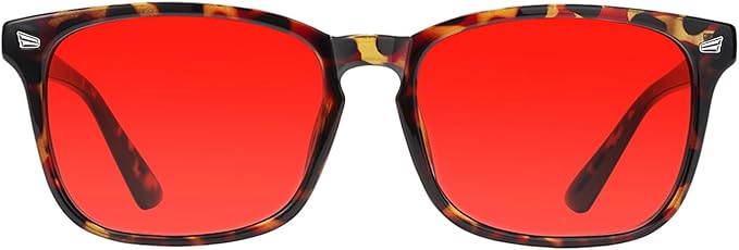 TIJN Blue Light Blocking Glasses for Women Men Clear Frame Square Nerd Eyeglasses Anti Blue Ray Computer Screen Glasses