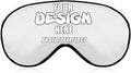 Personalized Eye Mask for Sleep, Custom Eye Masks for Adult Children Soft Breathable Lightweight, Design Your Own Sleep Masks Effectively Blocking Light,#White