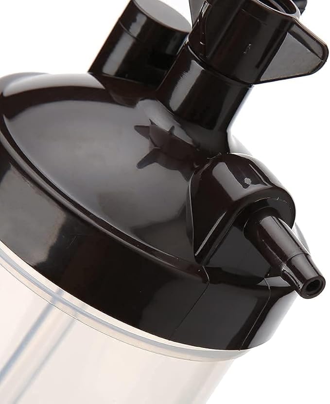 Universal Oxygen Humidifier Bubbler Bottle 350ml with Pressure Relief Valve with Adapter for Tubing (4)