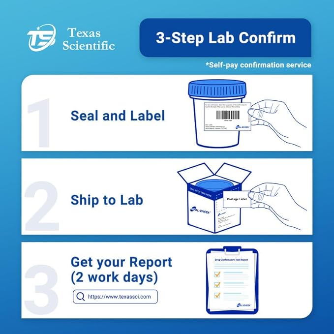 6 Pack 16 Panel Multi Drug Urine Test Kit, HEAL-CHECK Urine Drug Test Cup for Home or Workplace, Screens for Fen (Fentanyl), THC, AMP, BUP, BAR, BZO, COC, MET, MDMA, OPI, MTD, OXY, PCP, PPX, TCA, TML