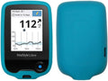 Premium Silicone Protective Cover Set (Screen Protector + Lanyard + Lanyard Patch) for Freestyle Libre 3/ Freestyle Libre 2/14 Day (Continuous Glucose Monitor) (Light Blue)