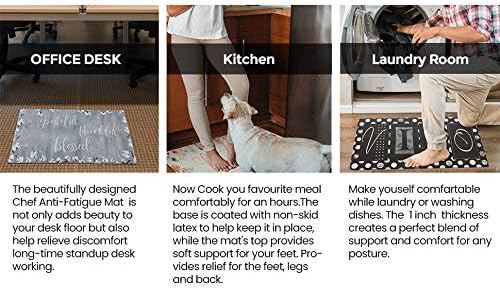 J&V TEXTILES Anti Fatigue Kitchen Mat - Kitchen Mat Cushioned Anti Fatigue, Kitchen Floor Mats Cushioned, Non Slip Waterproof Mat Standing Desk, 20x36x1/2 inches (Napa Fruit Slice)