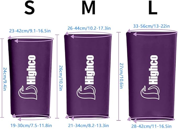 Pack of 1,Elbow Gel Ice Packs Freeze Sleeve for Injury Hot & Cold Compression,360° Coverage Ice Knee Sleeve Cold Wrap for Sprains, Arthritis, Elbow Pain, Tendonitis(Dark Purple, S)