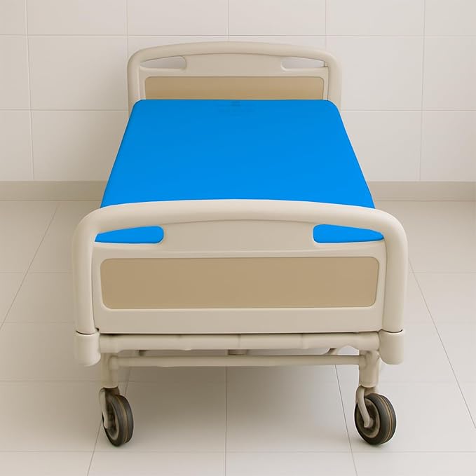 1 Pack Fitted Hospital Bed Sheets - Soft Microfiber Hospital Fitted Sheet - Hospital Bed Fitted Sheets (Turquoise Blue, 36" x 84" x 12")