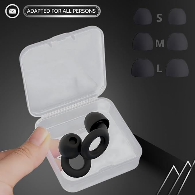 Unisex Sleep Mask - Plus A Pair of Sleep Plugs, Light and Sound Blocking, Soft and Comfortable, The Best Sleep Mask.