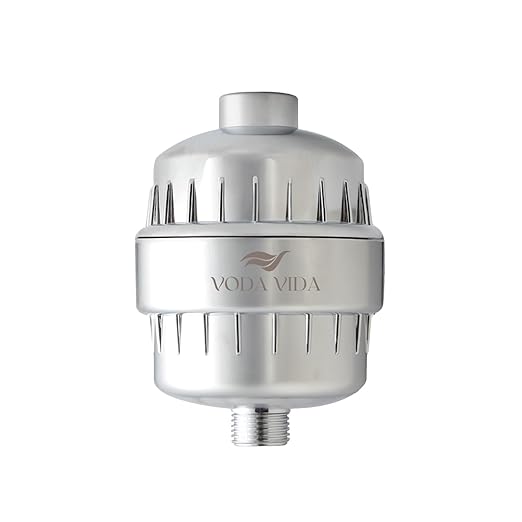 15-Stage Shower Filter for Hard Water | Universal High-Output Cartridge | Removes Chlorine, Heavy Metals for Softer Skin and Hair (15 Stage Shower Filter)