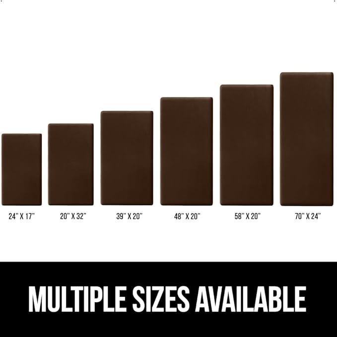 GORILLA GRIP Comfortable Cushioned Kitchen Mats for Floor, 39x20, Waterproof and Stain Resistant Soft Top, 3/4 Inch Thick Ergonomic Standing Desk Anti Fatigue Mat, Foam Supports Ankles and Feet, Brown