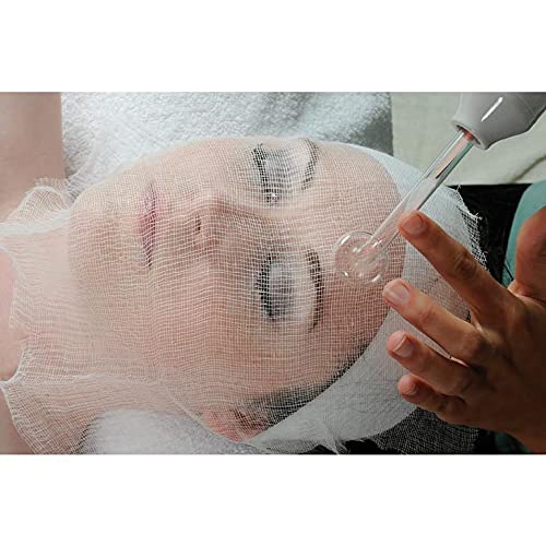 Gauze Facial Mask, 100% Cotton Gauze Facial Paper Sheet for Facial Spa, High Frequency Treatments 100 Count