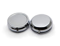 Pill Box Round Metal Pill Case Portable Mini Silver Medicine Drug Holder Container Organizer with 3 compartments for Travel Outdoor Use Pack of 2