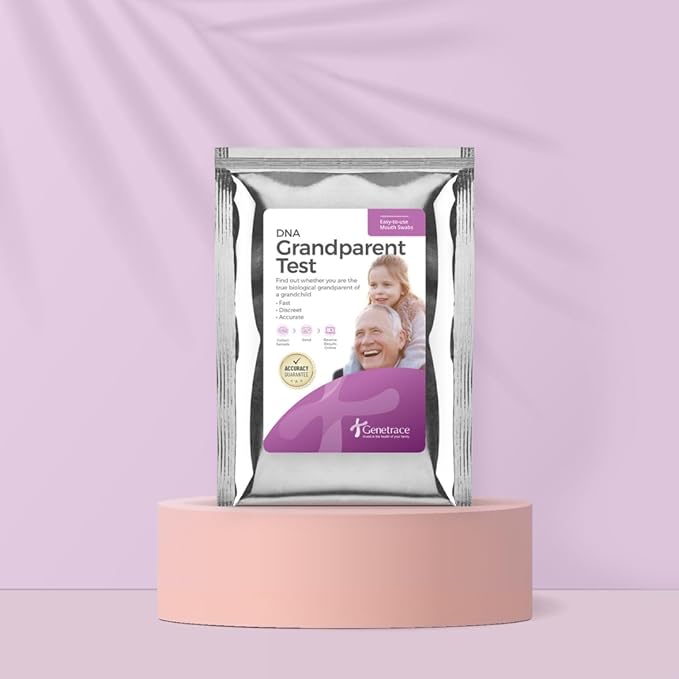 DNA Grandparent Test - Lab Fees & Shipping Included - Home DNA Test Kit for Grandparent and Child - Results in 1-2 Days