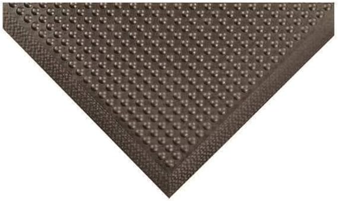 Notrax 417 Bubble Sof-Tred™ with Dyna-Shield® 3' x 4' x 1/2" Anti Fatigue Mat, Slip Resistant Bubble Textured Surface, Ideal for Industrial and Commercial Workplaces, Black, 417S0034BL