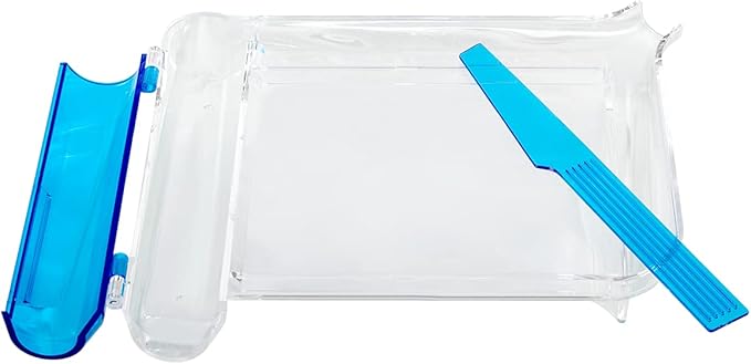 Apothecary Products Pill Tray & Spatula for Tablets, Medicine, Vitamins, Right-Handed, Clear, 2 Count