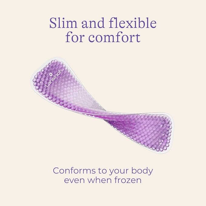 Lansinoh Hot and Cold Postpartum Pads – Reusable Perineal Ice Packs for Postpartum Recovery, Labor & Delivery Essentials, 2 Count