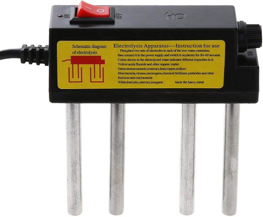 Water Quality Tester Electrolyzer Water Quality Tester Electrolysis Iron Bars TDS Tester Electrolyzer Quick Water Quality Testing Ideal Water Test Meter for All Kinds Water