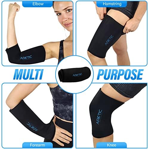Value 2 Pack | Elbow Ice Pack Wrap & Knee Ice Pack Wrap - Ice Sleeves, Reusable Gel Ice Wrap, Elbow Cold Compression, (Large)