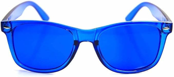 GloFX Blue Color Therapy Glasses Chromotherapy Mood Boosting Glasses