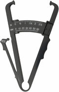 Professional High-Accuracy Body Fat Caliper with Dual Metric/Imperial Scale, Dual Scale Skinfold Measure for Men & Women - Easy, Portable Fat Percentage Tester, Home/Gym Use (Black)
