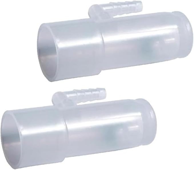 Bistras Oxygen Enrichment Adapter, Oxygen Connector. CPAP Tube Adapter- 2pk